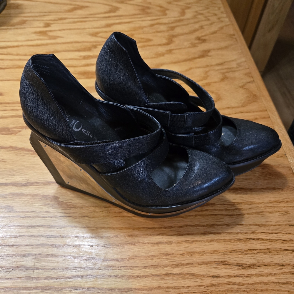 Jeffrey Campbell Black Wedge Shoes